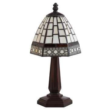 Carter Tiffany Style 12" LED Table Lamp - JONATHAN Y